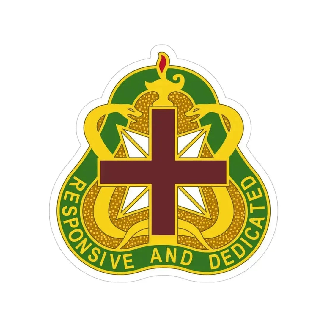 Medical Command 3 (U.S. Army) Transparent STICKER Die-Cut Vinyl Decal 4 Inch - The Sticker Space