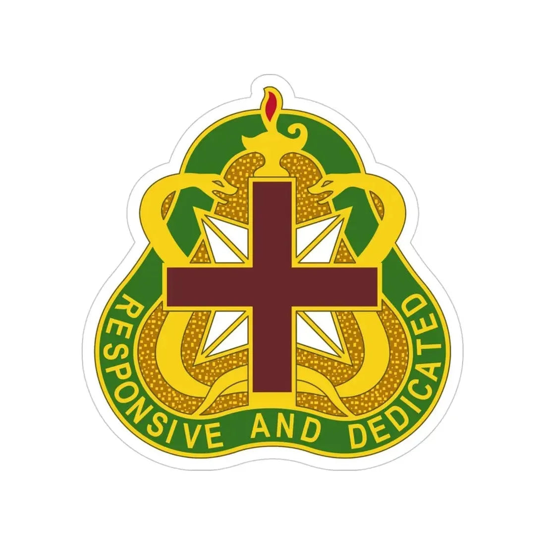 Medical Command 3 (U.S. Army) Transparent STICKER Die-Cut Vinyl Decal 4 Inch - The Sticker Space