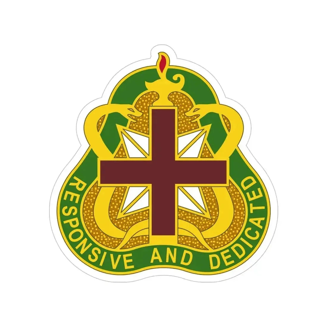 Medical Command 3 (U.S. Army) Transparent STICKER Die-Cut Vinyl Decal 5 Inch - The Sticker Space