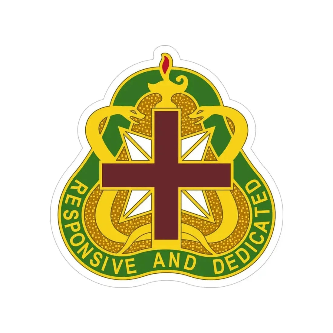 Medical Command 3 (U.S. Army) Transparent STICKER Die-Cut Vinyl Decal 5 Inch - The Sticker Space