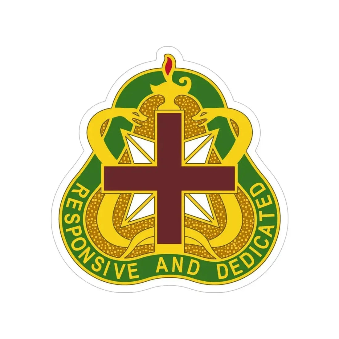 Medical Command 3 (U.S. Army) Transparent STICKER Die-Cut Vinyl Decal 6 Inch - The Sticker Space