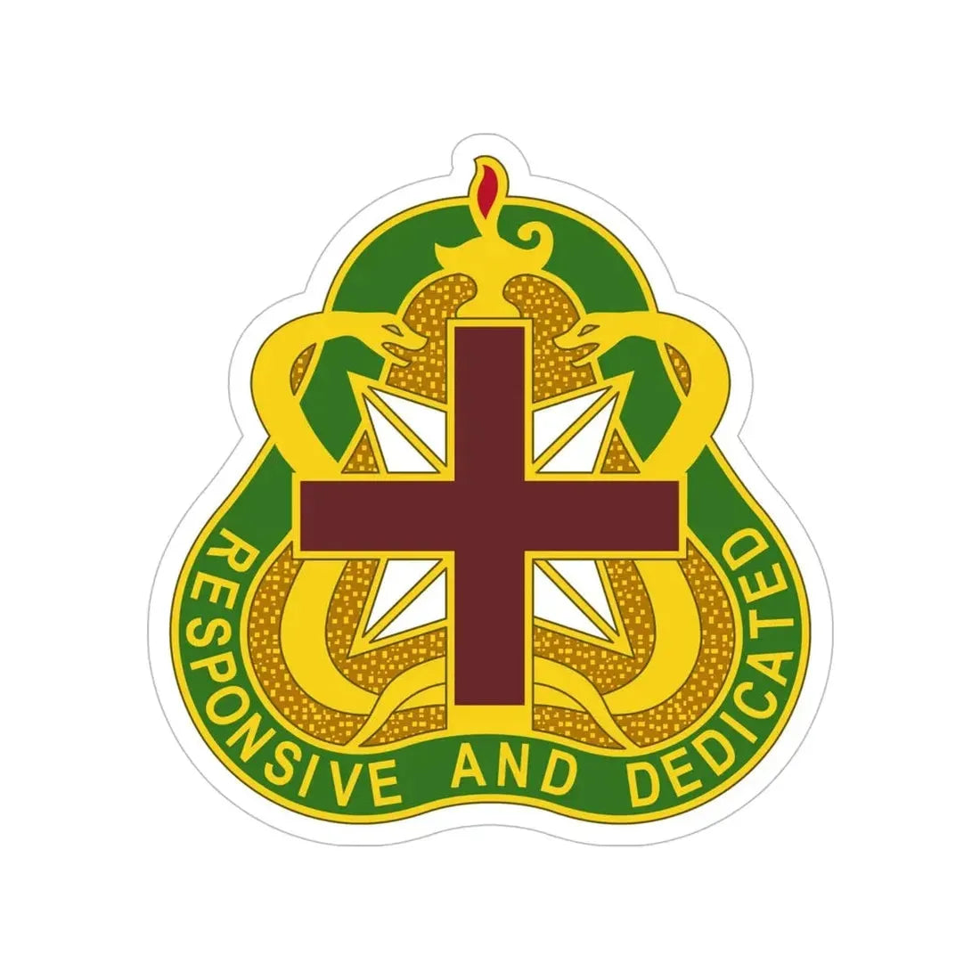 Medical Command 3 (U.S. Army) Transparent STICKER Die-Cut Vinyl Decal - The Sticker Space