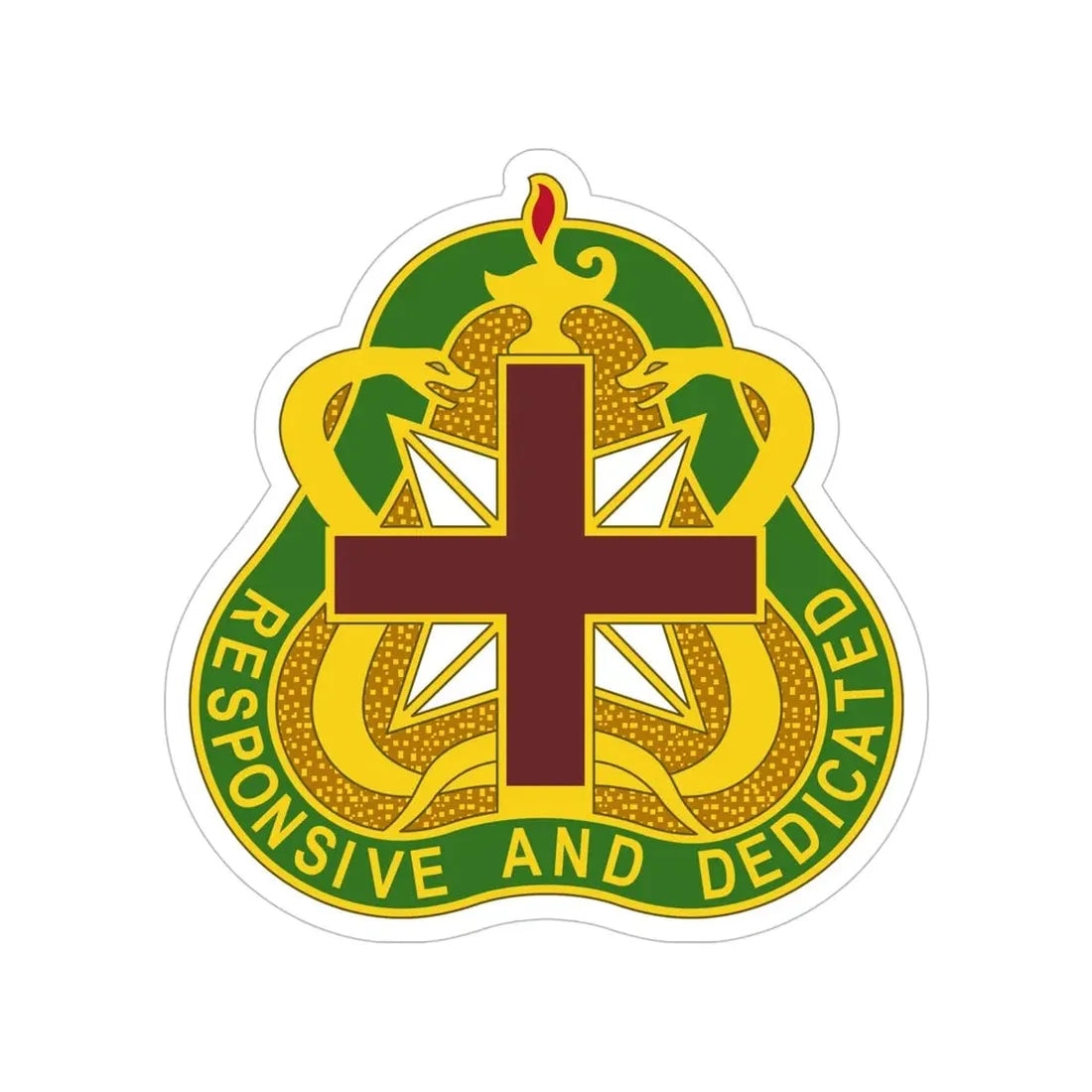 Medical Command 3 (U.S. Army) Transparent STICKER Die-Cut Vinyl Decal - The Sticker Space