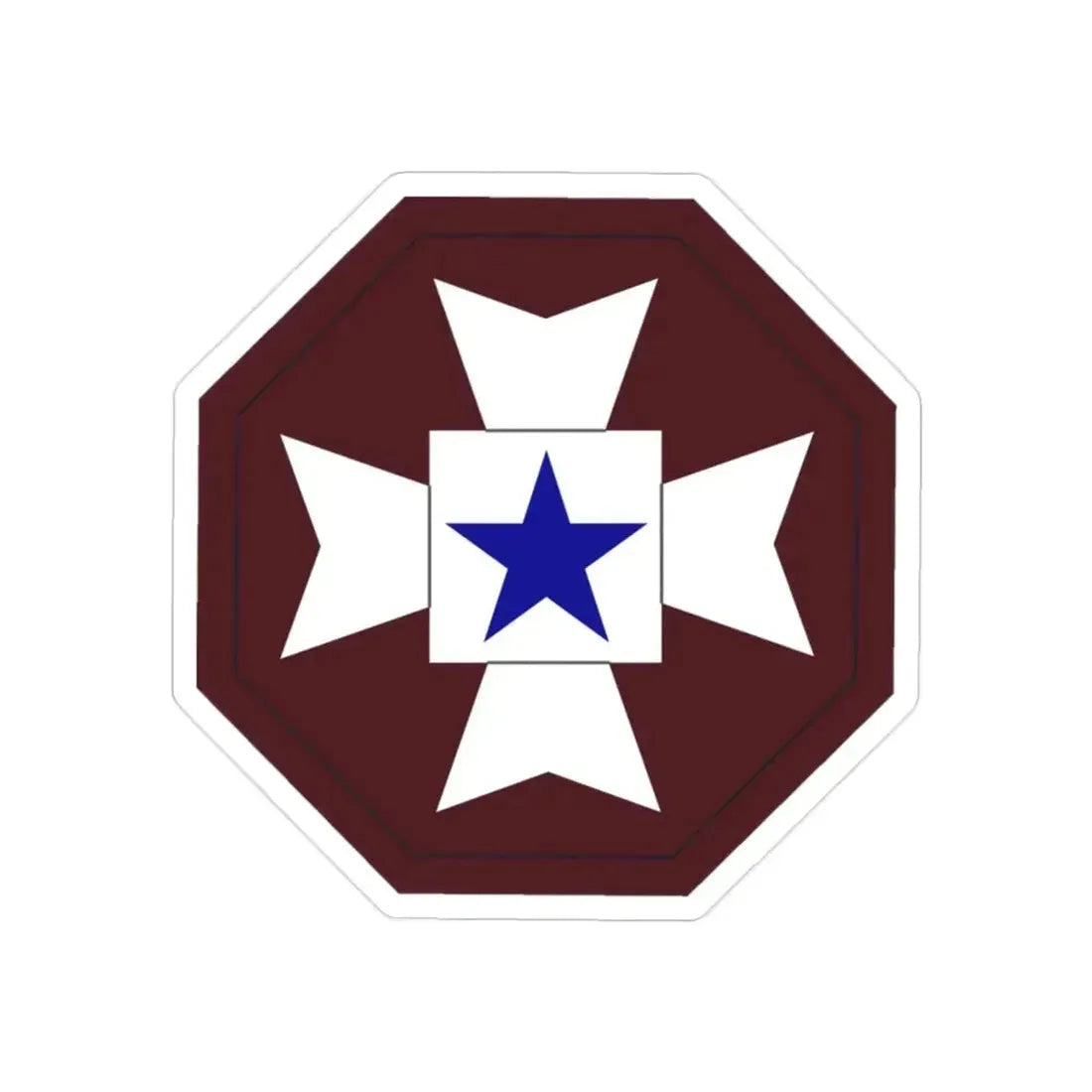 Medical Command Europe (U.S. Army) REVERSE PRINT Transparent Die-Cut STICKER 2 Inch Die-Cut Transparent - The Sticker Space