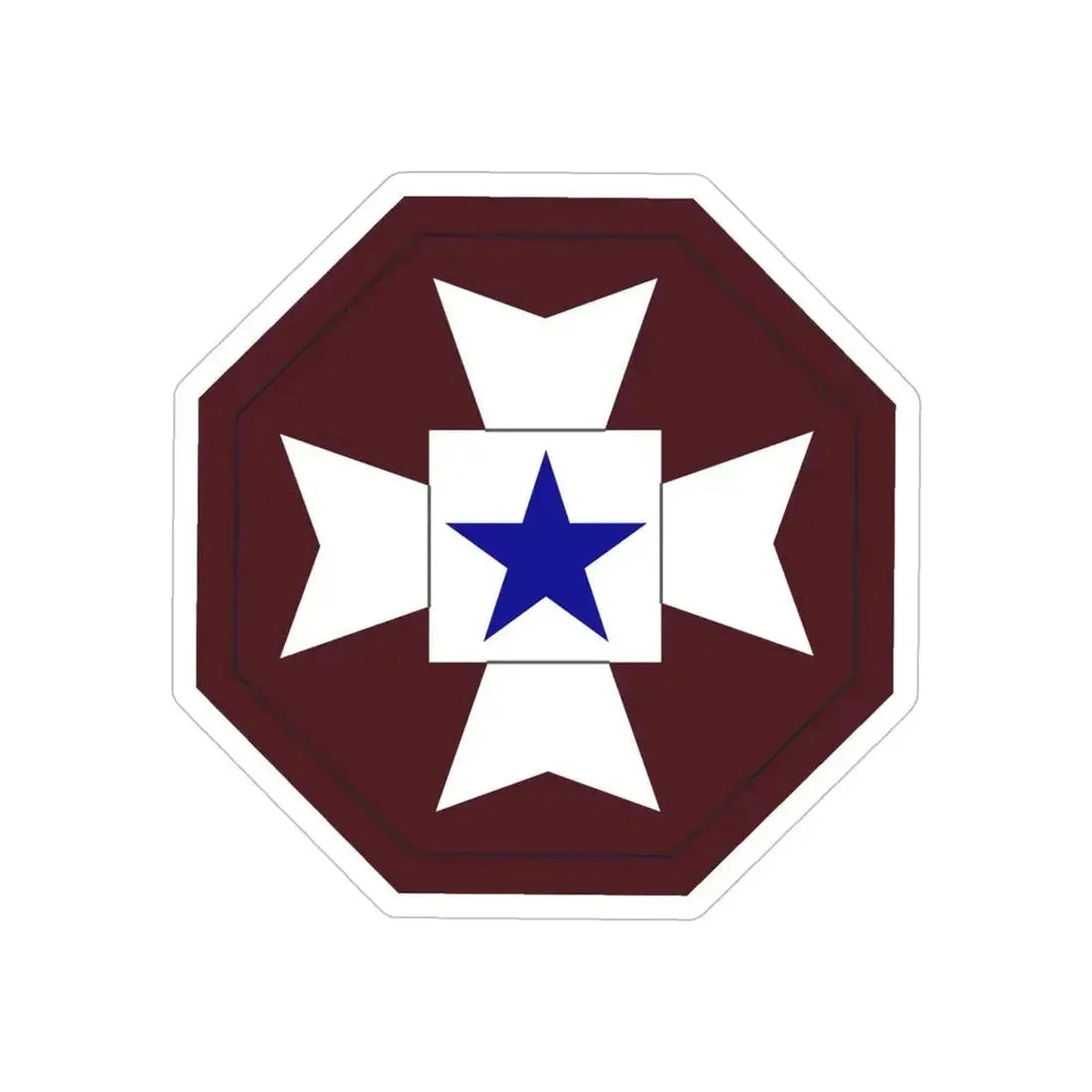 Medical Command Europe (U.S. Army) REVERSE PRINT Transparent Die-Cut STICKER 5 Inch Die-Cut Transparent - The Sticker Space