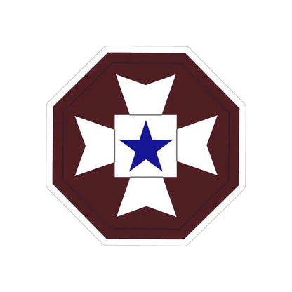 Medical Command Europe (U.S. Army) REVERSE PRINT Transparent Die-Cut STICKER - The Sticker Space