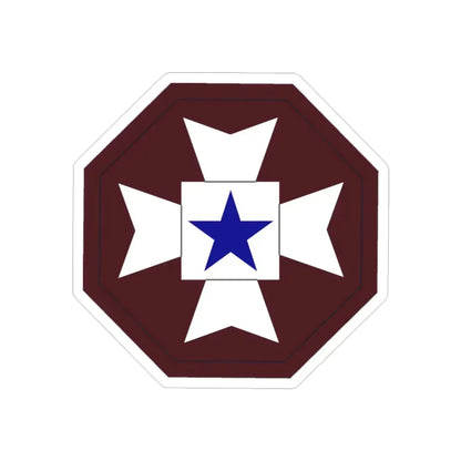 Medical Command Europe (U.S. Army) REVERSE PRINT Transparent Die-Cut STICKER - The Sticker Space