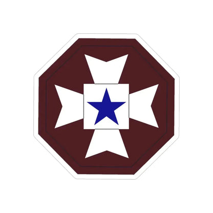 Medical Command Europe (U.S. Army) REVERSE PRINT Transparent Die-Cut STICKER - The Sticker Space