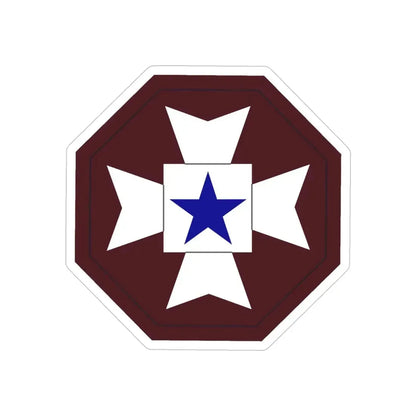 Medical Command Europe (U.S. Army) REVERSE PRINT Transparent Die-Cut STICKER - The Sticker Space