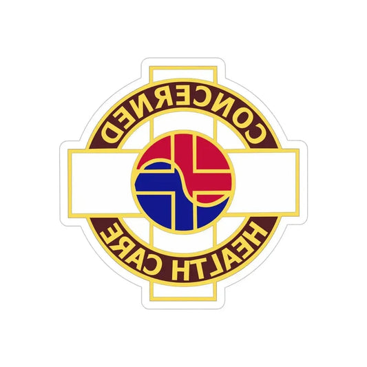 Medical Command Korea (U.S. Army) REVERSE PRINT Transparent Die-Cut STICKER 6 Inch Die-Cut Transparent - The Sticker Space