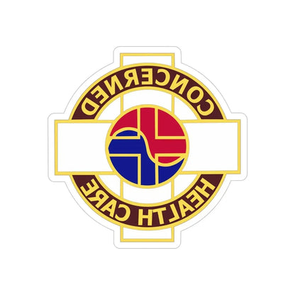 Medical Command Korea (U.S. Army) REVERSE PRINT Transparent Die-Cut STICKER - The Sticker Space