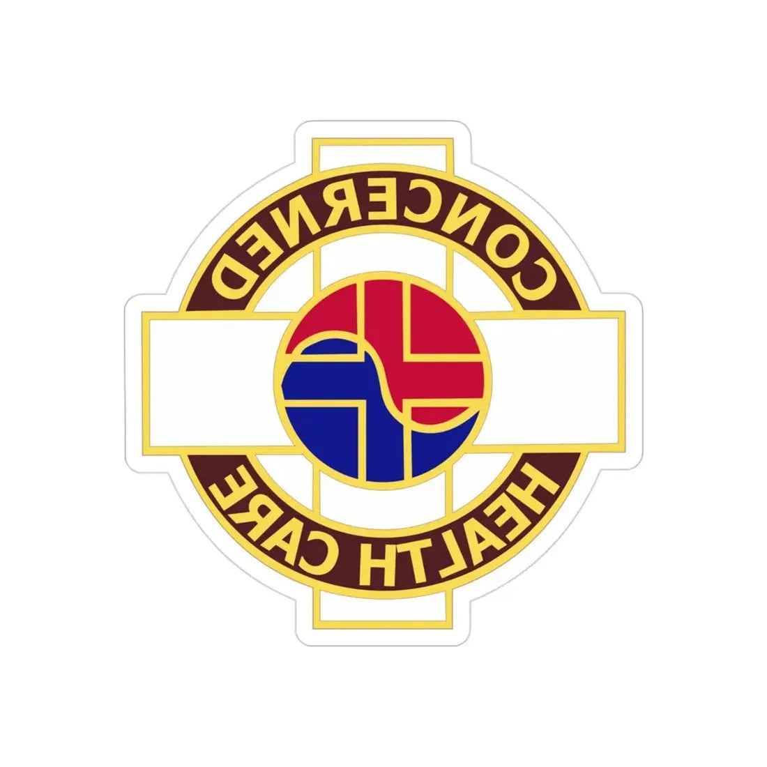 Medical Command Korea (U.S. Army) REVERSE PRINT Transparent Die-Cut STICKER - The Sticker Space