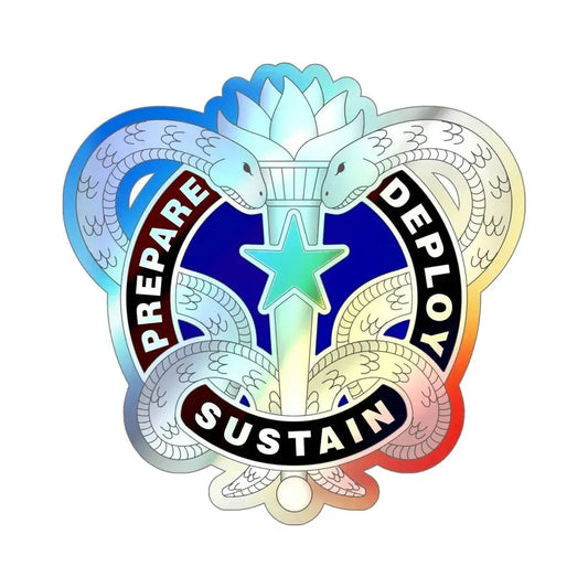 Medical Logistics Command (U.S. Army) Holographic STICKER Die-Cut Vinyl Decal 6 Inch Holographic - The Sticker Space