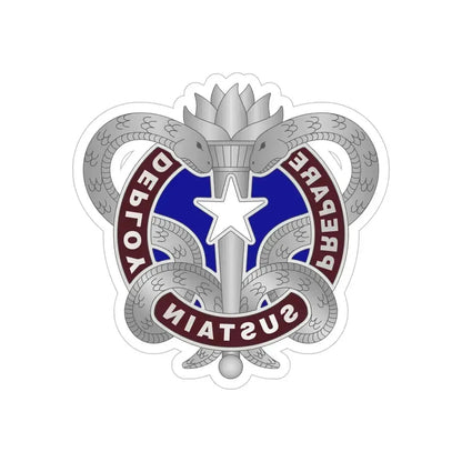 Medical Logistics Command (U.S. Army) REVERSE PRINT Transparent Die-Cut STICKER 6 Inch Die-Cut Transparent - The Sticker Space