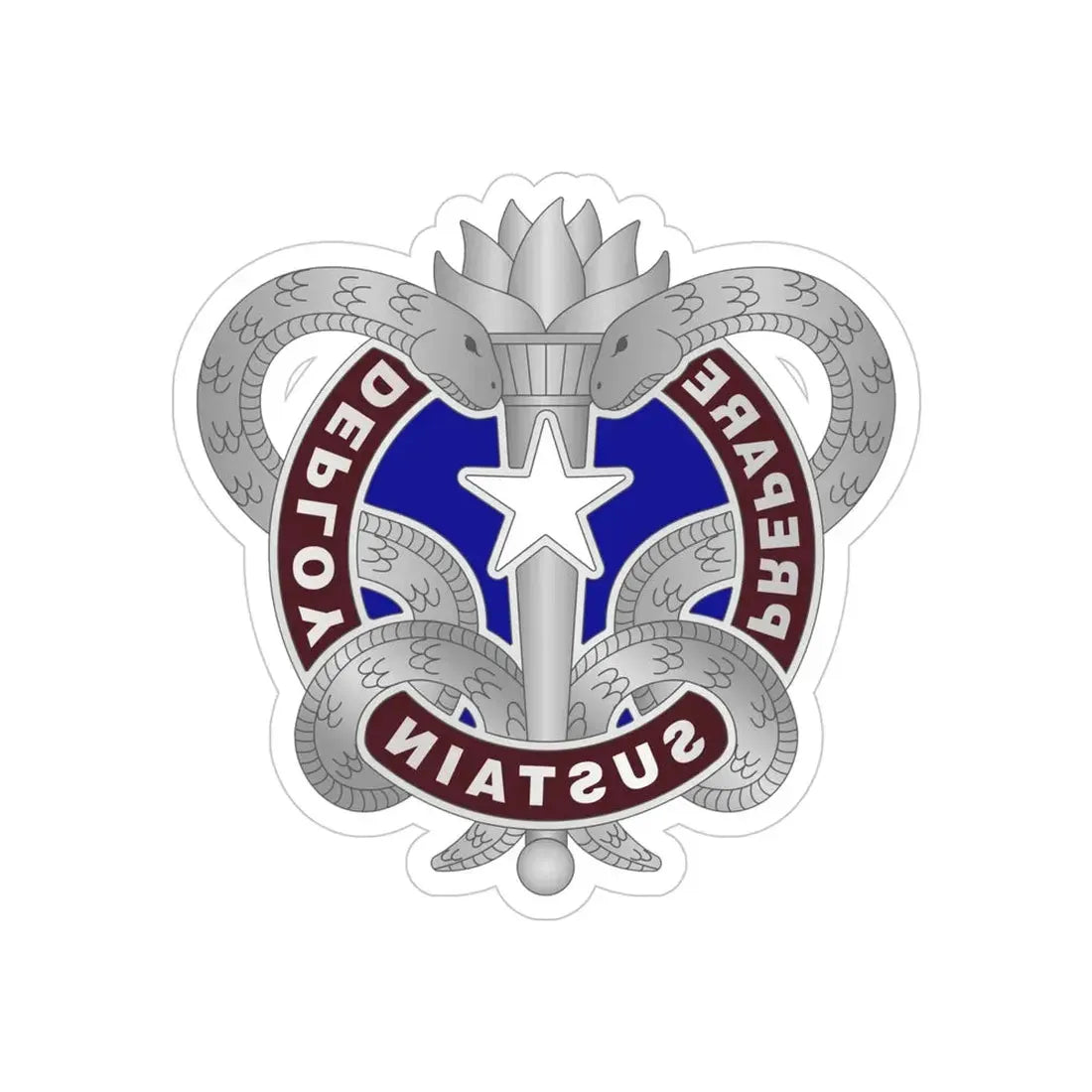 Medical Logistics Command (U.S. Army) REVERSE PRINT Transparent Die-Cut STICKER - The Sticker Space