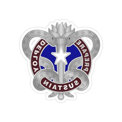 Medical Logistics Command (U.S. Army) REVERSE PRINT Transparent Die-Cut STICKER - The Sticker Space