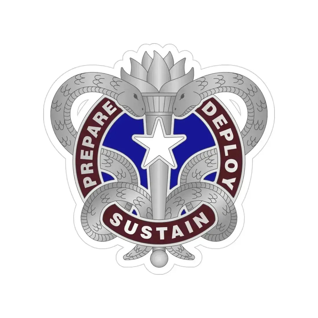 Medical Logistics Command (U.S. Army) Transparent STICKER Die-Cut Vinyl Decal 4 Inch - The Sticker Space