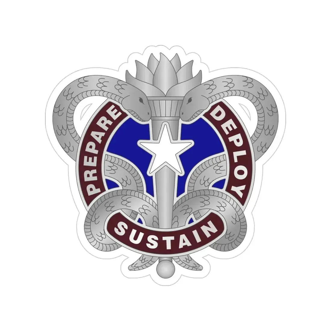 Medical Logistics Command (U.S. Army) Transparent STICKER Die-Cut Vinyl Decal 4 Inch - The Sticker Space