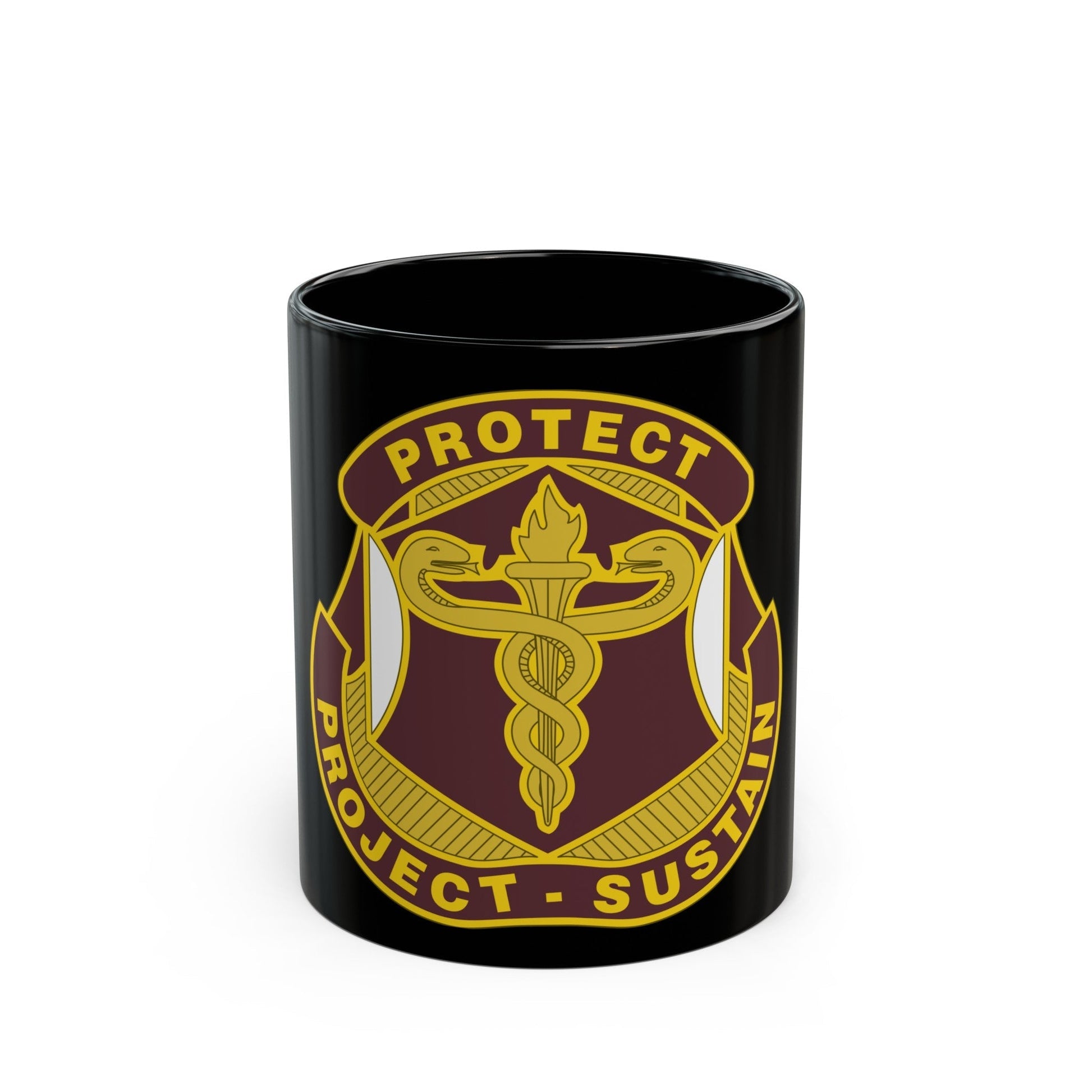 Medical Research and Development Command 2 (U.S. Army) Black Coffee Mug-11oz-The Sticker Space