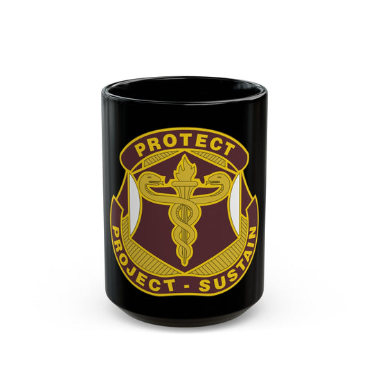 Medical Research and Development Command 2 (U.S. Army) Black Coffee Mug-15oz-The Sticker Space