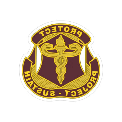 Medical Research and Development Command 2 (U.S. Army) REVERSE PRINT Transparent Die-Cut STICKER 3 Inch Die-Cut Transparent - The Sticker Space