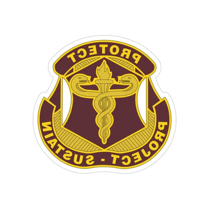 Medical Research and Development Command 2 (U.S. Army) REVERSE PRINT Transparent Die-Cut STICKER 4 Inch Die-Cut Transparent - The Sticker Space