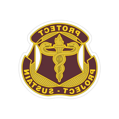 Medical Research and Development Command 2 (U.S. Army) REVERSE PRINT Transparent Die-Cut STICKER 5 Inch Die-Cut Transparent - The Sticker Space