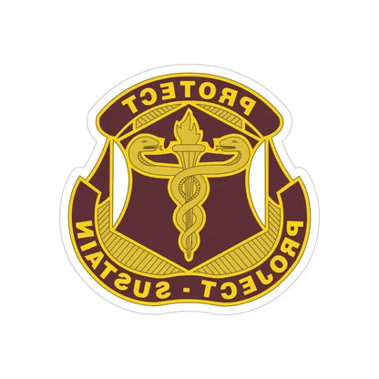 Medical Research and Development Command 2 (U.S. Army) REVERSE PRINT Transparent Die-Cut STICKER 6 Inch Die-Cut Transparent - The Sticker Space