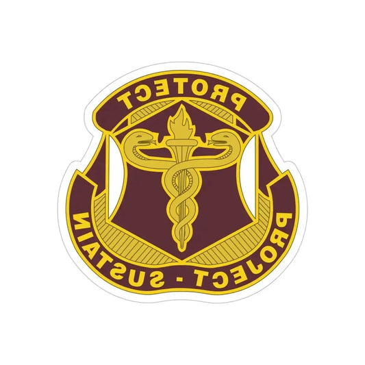 Medical Research and Development Command 2 (U.S. Army) REVERSE PRINT Transparent Die-Cut STICKER 6 Inch Die-Cut Transparent - The Sticker Space