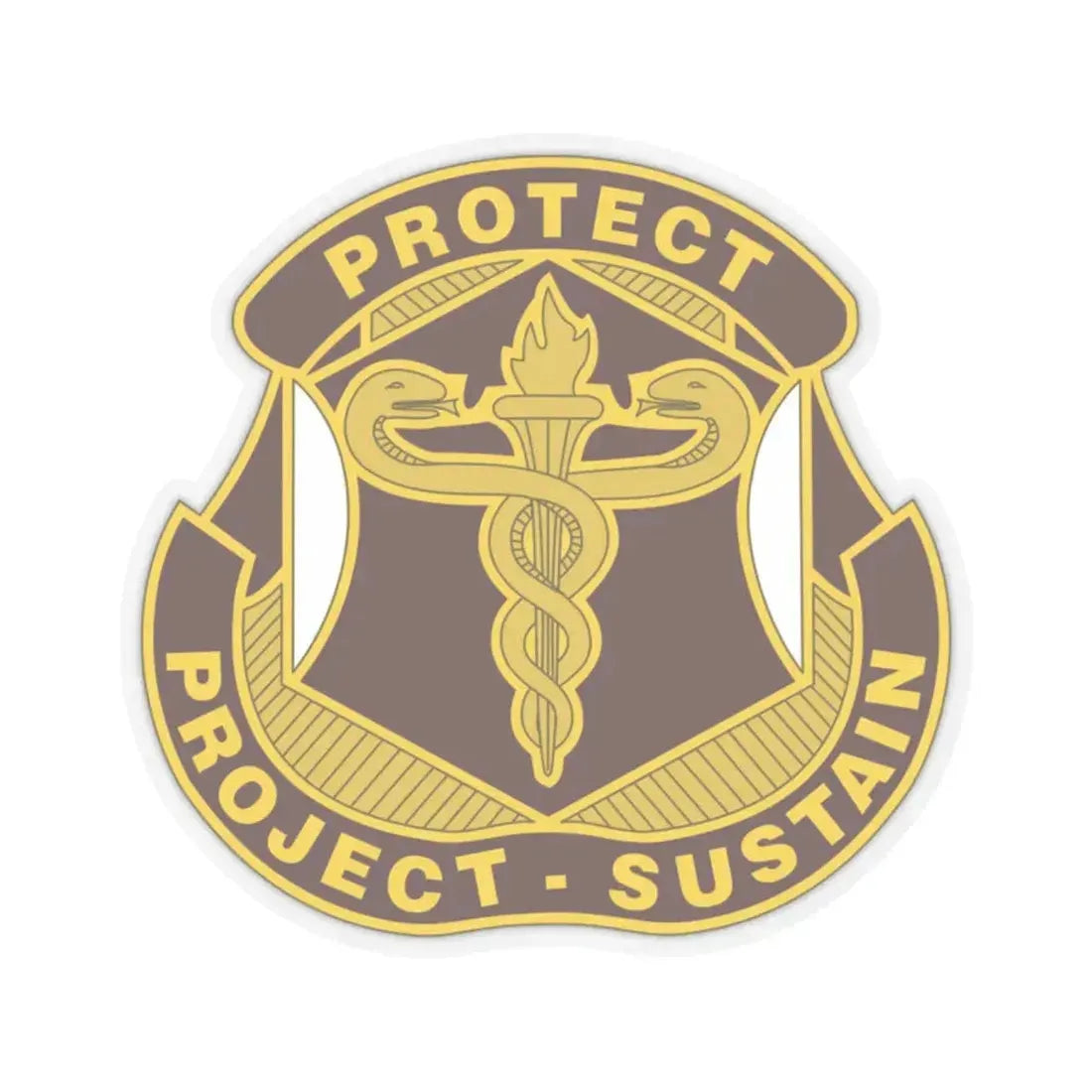Medical Research and Development Command 2 (U.S. Army) STICKER Vinyl Kiss-Cut Decal 2 Inch Transparent - The Sticker Space