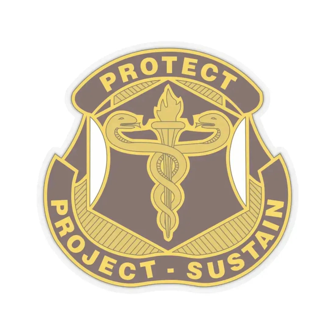 Medical Research and Development Command 2 (U.S. Army) STICKER Vinyl Kiss-Cut Decal 3 Inch Transparent - The Sticker Space