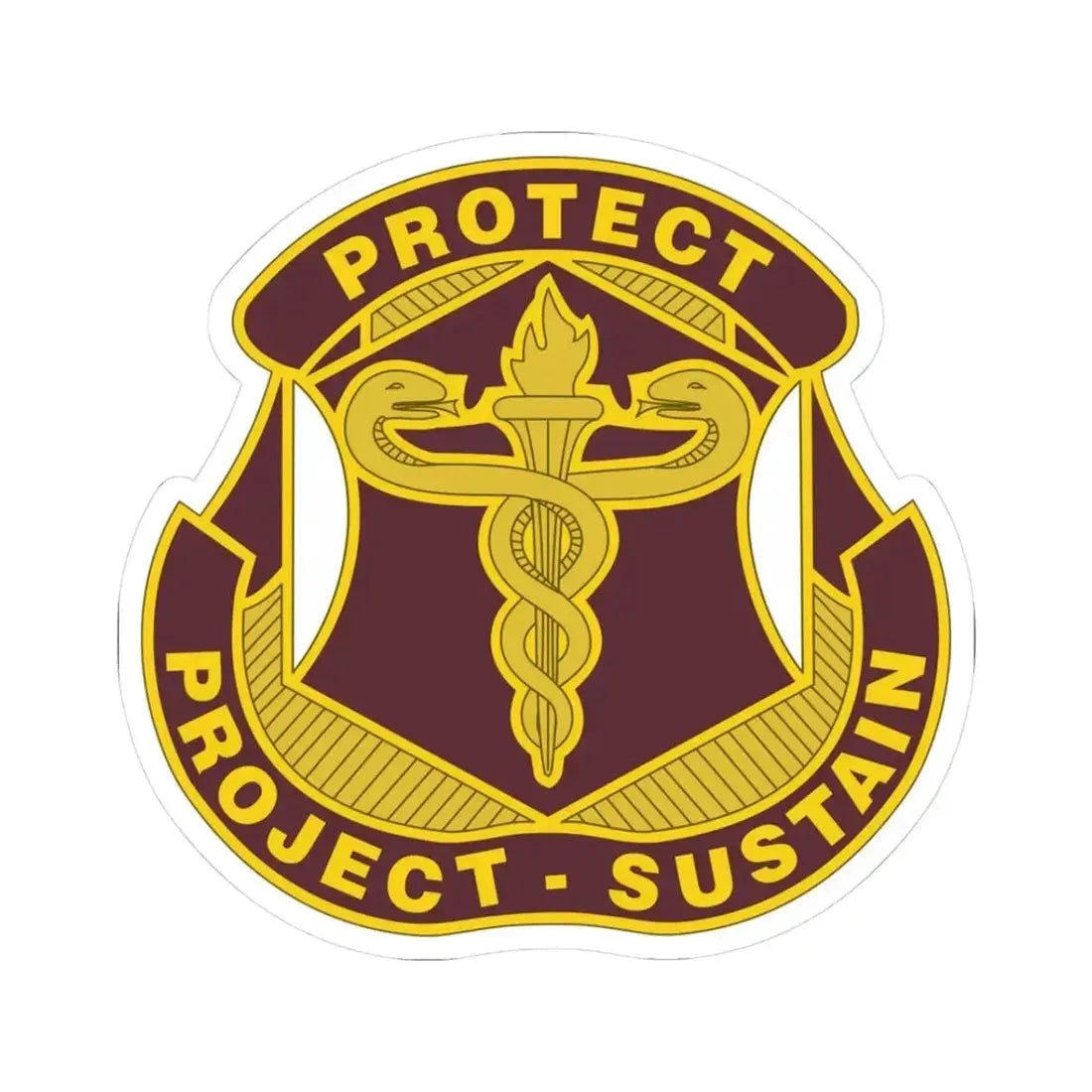 Medical Research and Development Command 2 (U.S. Army) STICKER Vinyl Kiss-Cut Decal 3 Inch White - The Sticker Space