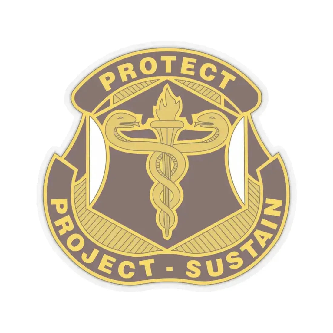 Medical Research and Development Command 2 (U.S. Army) STICKER Vinyl Kiss-Cut Decal 4 Inch Transparent - The Sticker Space