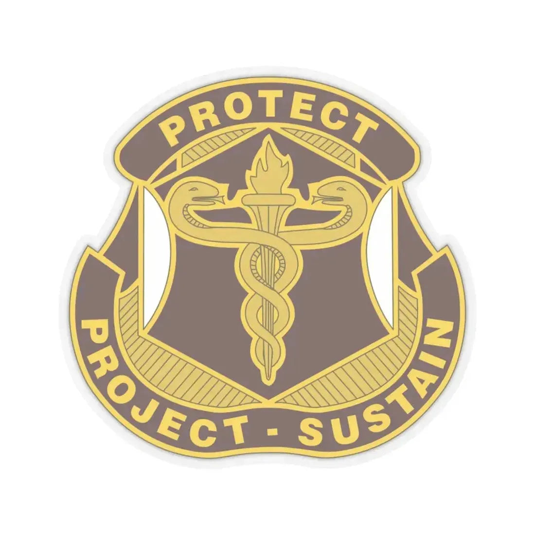 Medical Research and Development Command 2 (U.S. Army) STICKER Vinyl Kiss-Cut Decal 6 Inch Transparent - The Sticker Space