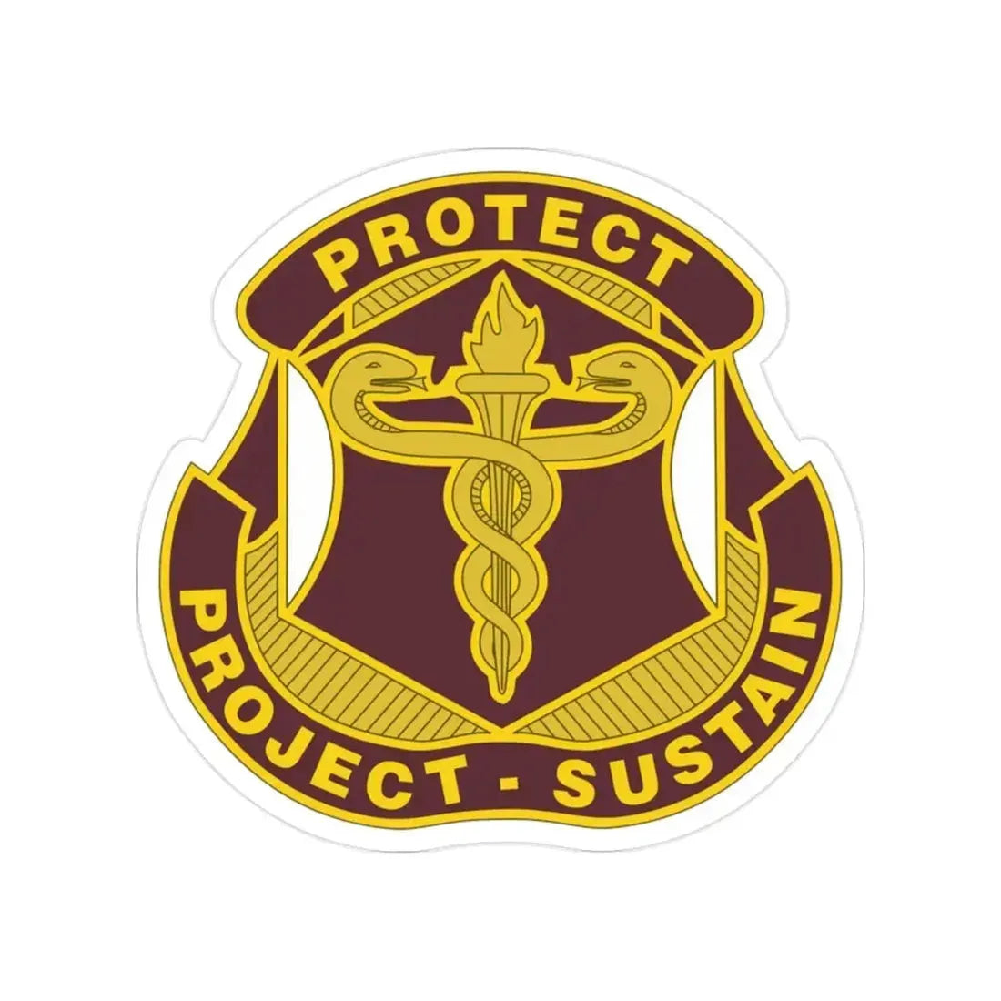 Medical Research and Development Command 2 (U.S. Army) Transparent STICKER Die-Cut Vinyl Decal 2 Inch - The Sticker Space