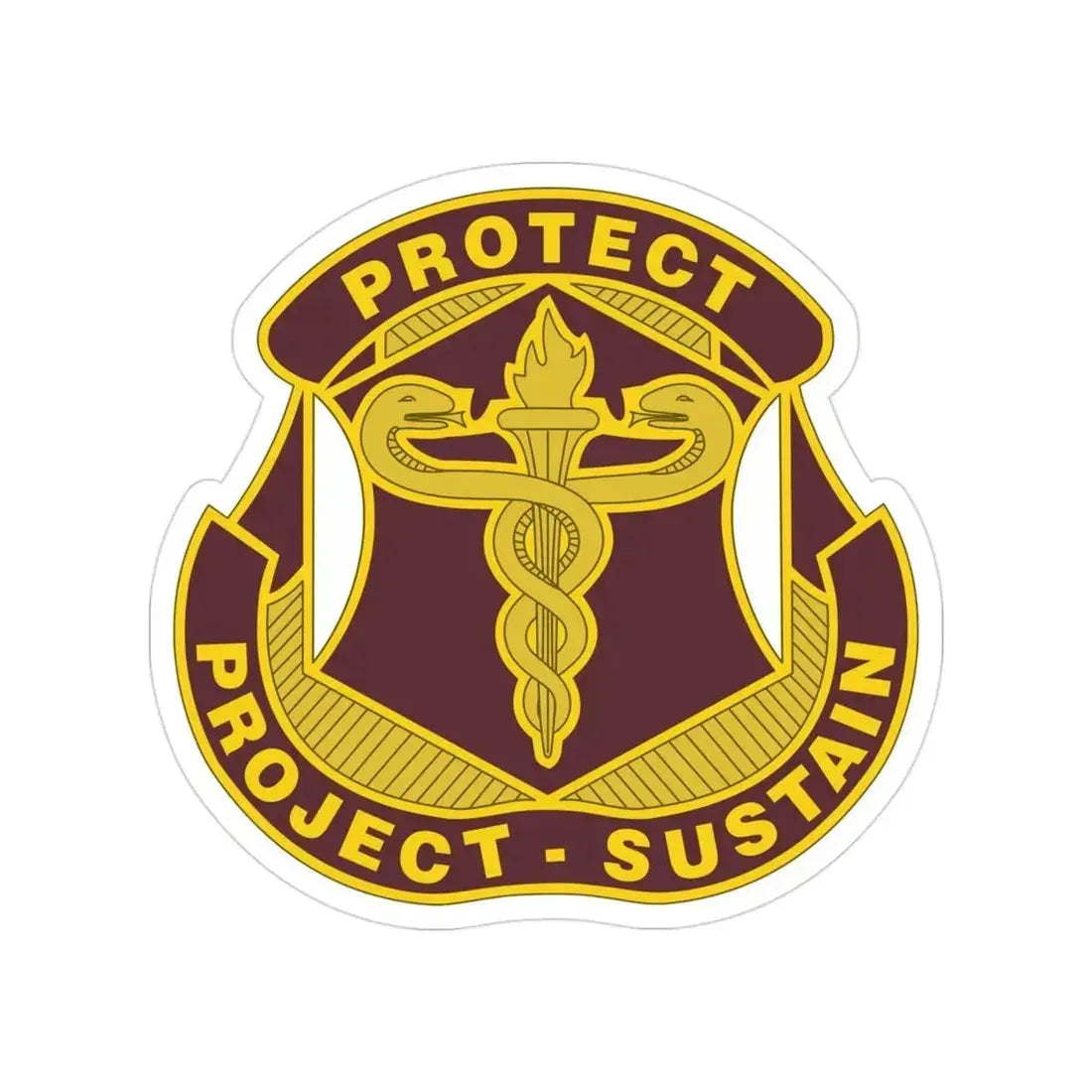 Medical Research and Development Command 2 (U.S. Army) Transparent STICKER Die-Cut Vinyl Decal 3 Inch - The Sticker Space