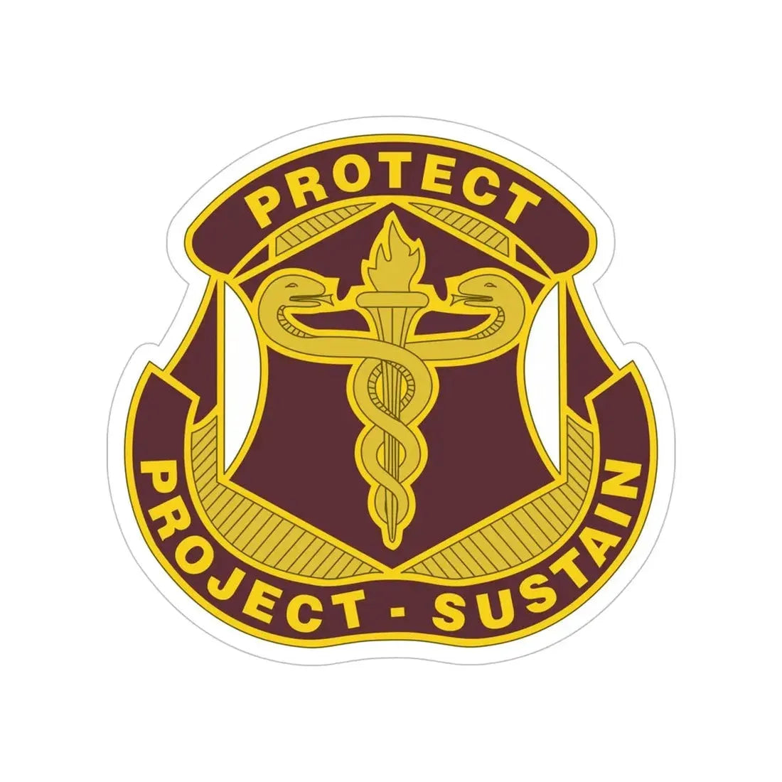 Medical Research and Development Command 2 (U.S. Army) Transparent STICKER Die-Cut Vinyl Decal - The Sticker Space