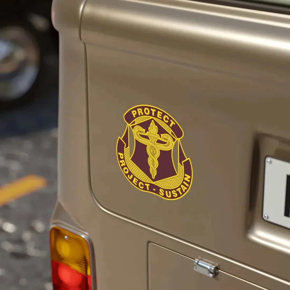 Medical Research and Development Command 2 (U.S. Army) Transparent STICKER Die-Cut Vinyl Decal - The Sticker Space