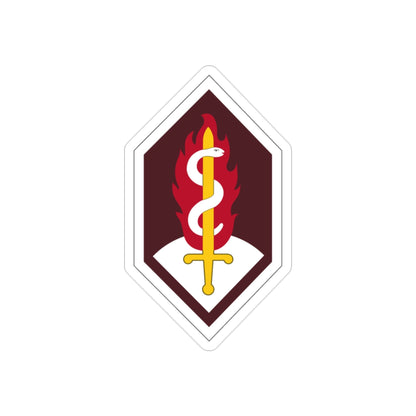 Medical Research and Development Command (U.S. Army) REVERSE PRINT Transparent STICKER-2 Inch-The Sticker Space