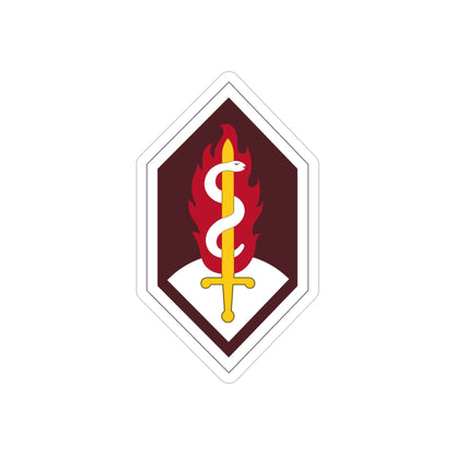 Medical Research and Development Command (U.S. Army) REVERSE PRINT Transparent STICKER-4 Inch-The Sticker Space