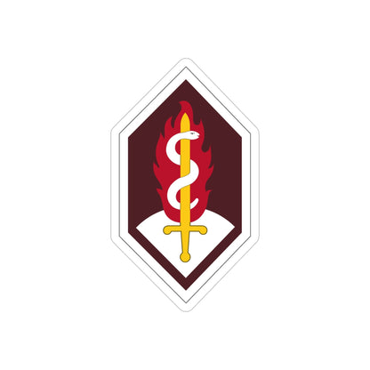 Medical Research and Development Command (U.S. Army) REVERSE PRINT Transparent STICKER-6" × 6"-The Sticker Space