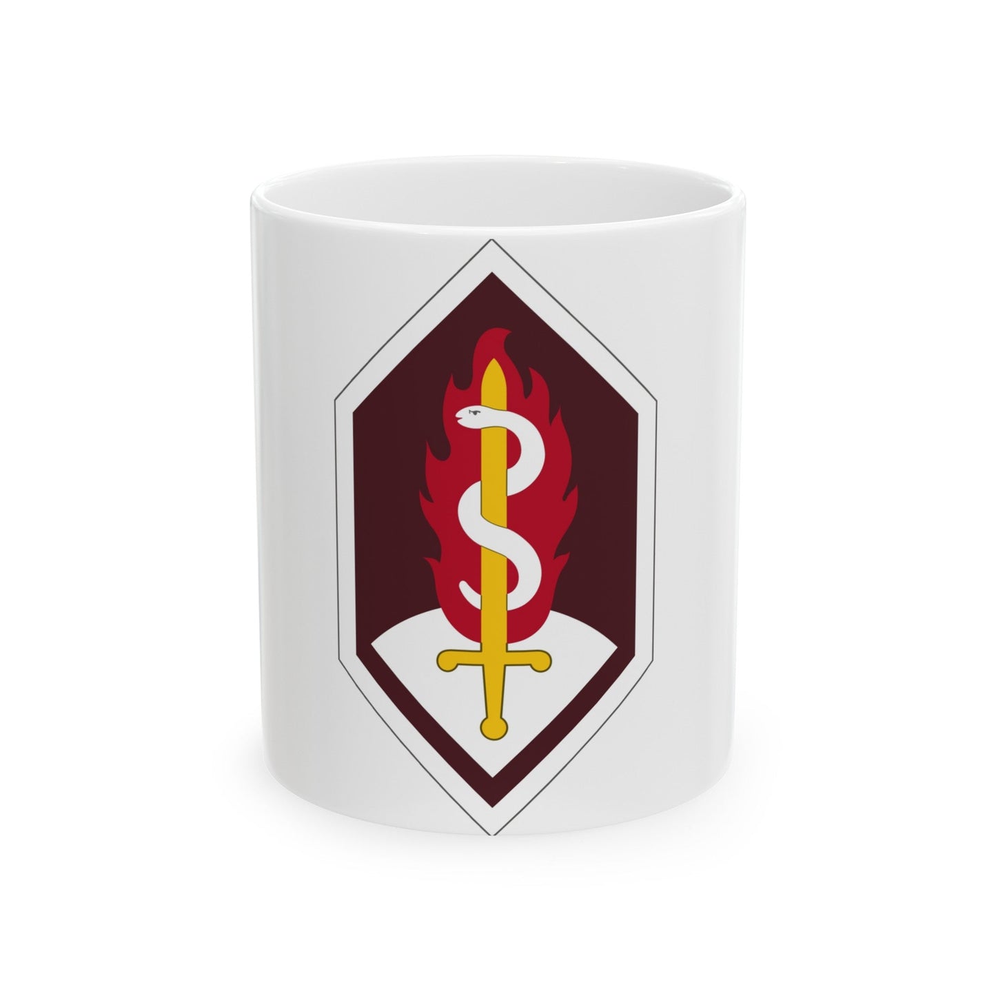 Medical Research and Development Command (U.S. Army) White Coffee Mug-11oz-The Sticker Space