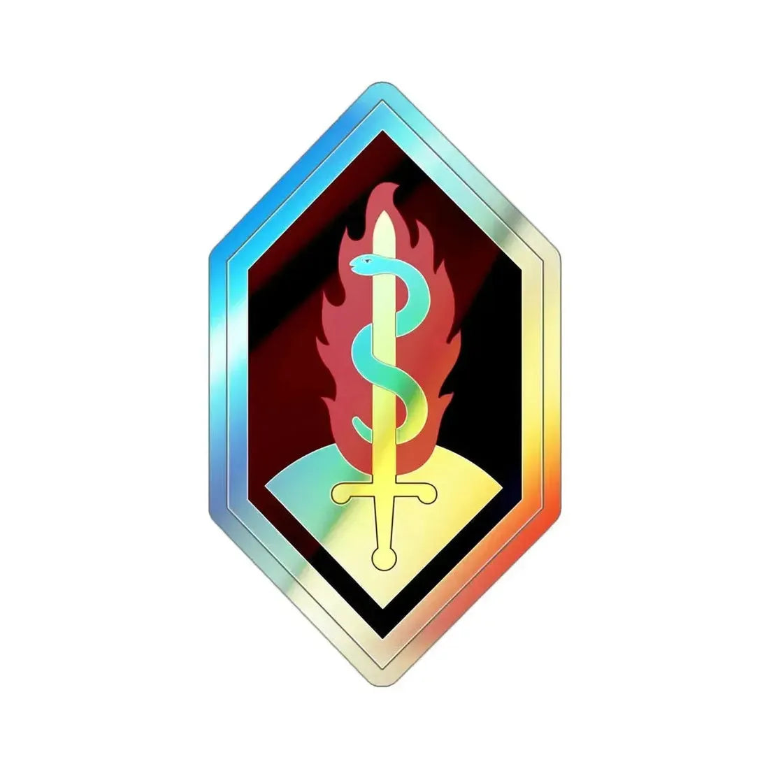 Medical Research and Development Command (U.S. Army) Holographic STICKER Die-Cut Vinyl Decal 3 Inch Holographic - The Sticker Space
