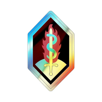 Medical Research and Development Command (U.S. Army) Holographic STICKER Die-Cut Vinyl Decal 6 Inch Holographic - The Sticker Space