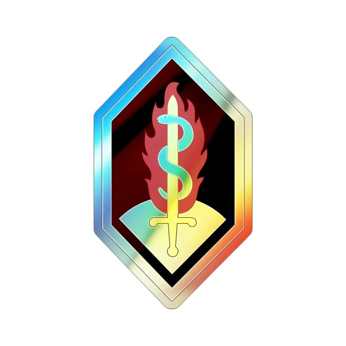 Medical Research and Development Command (U.S. Army) Holographic STICKER Die-Cut Vinyl Decal - The Sticker Space