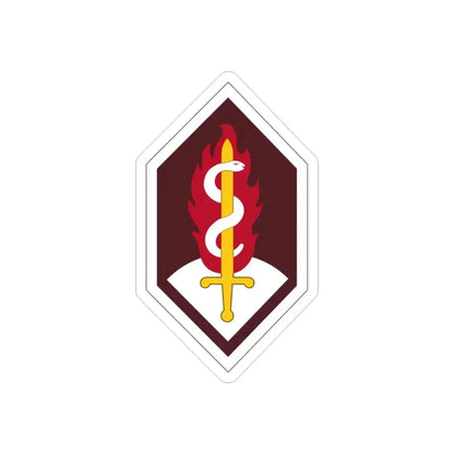 Medical Research and Development Command (U.S. Army) REVERSE PRINT Transparent Die-Cut STICKER 2 Inch Die-Cut Transparent - The Sticker Space