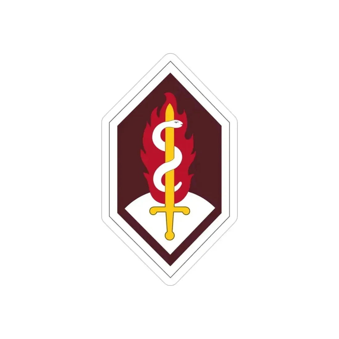 Medical Research and Development Command (U.S. Army) REVERSE PRINT Transparent Die-Cut STICKER 3 Inch Die-Cut Transparent - The Sticker Space