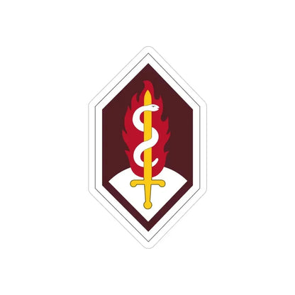 Medical Research and Development Command (U.S. Army) REVERSE PRINT Transparent Die-Cut STICKER 4 Inch Die-Cut Transparent - The Sticker Space