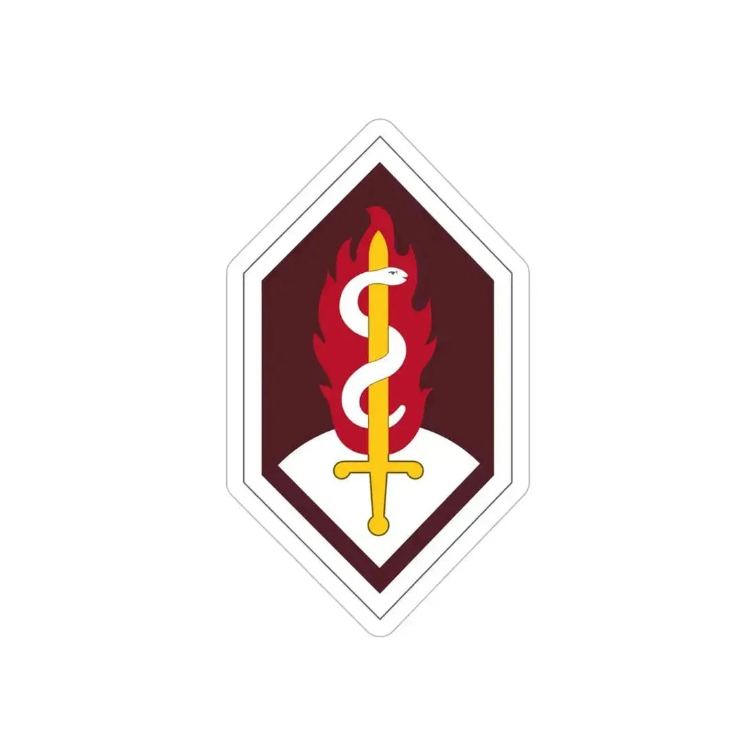 Medical Research and Development Command (U.S. Army) REVERSE PRINT Transparent Die-Cut STICKER 6 Inch Die-Cut Transparent - The Sticker Space