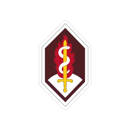 Medical Research and Development Command (U.S. Army) REVERSE PRINT Transparent Die-Cut STICKER - The Sticker Space